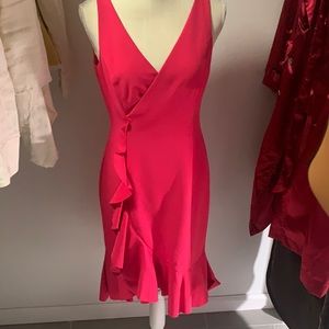 Vince Camuto Laguna Ruffle Sheath Deep